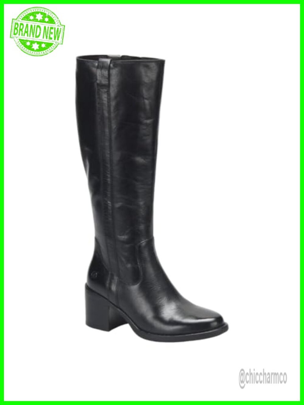 Italian Leather Riding Boots Mid Heel Ankle Bootie